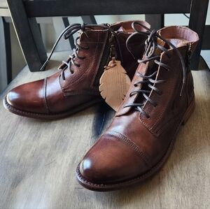 Bed Stu Bonnie Ankle Boots Teak Rustic 8.5